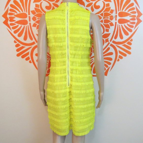J. Crew Bright Yellow Lace & Tassel Dress 4 - Picture 3 of 3